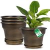 Image 1 : NEW PACK OF 4 FODETYFF PLANT PLANTERS POTS