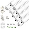 Image 1 : NEW PACK OF 10 V SHAPE LED STRIP ALUMINUM CHANNEL