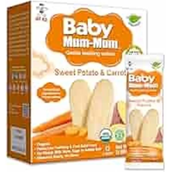 NEW 6 X 50 G BBAY MUM-MUM SWEET POTATO AND CARROT