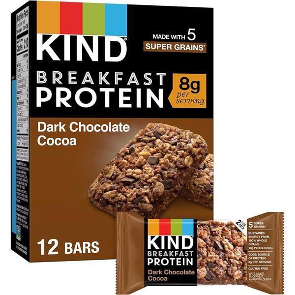 NEW 20 X 1.76 OZ DARK CHOCOLATE COCOA KIND BARS