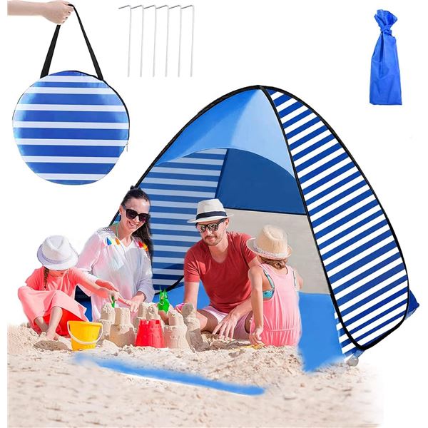NEW EASY POP UP BEACH TENT, 2-3 PERSON