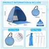 Image 2 : NEW EASY POP UP BEACH TENT, 2-3 PERSON