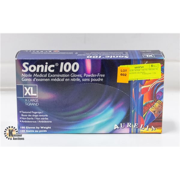 BRAND NEW SONIC 100 XL MEDICAL EXAMINATION GLOVES