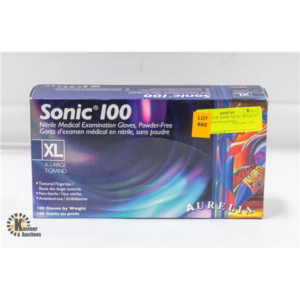 BRAND NEW SONIC 100 XL MEDICAL EXAMINATION GLOVES