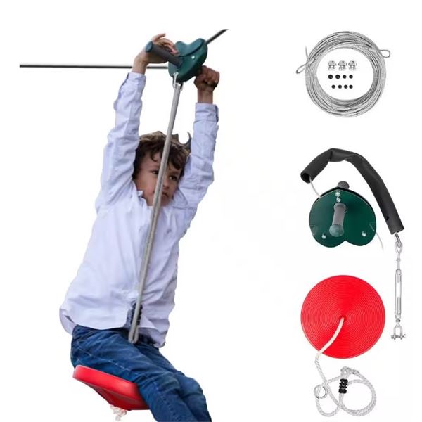 BRAND NEW OUTDOOR ZIPLINE TROLLEY KIT- OUTDOOR USE