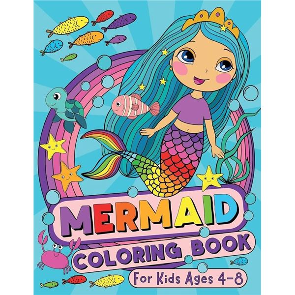 PAPERBACK-MERMAID COLORING BOOK