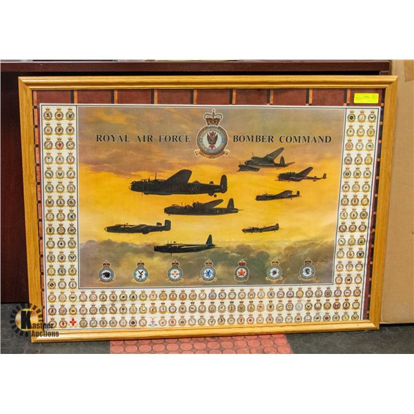 38"X29" ROYAL AIRFORCE BOMBER COMMAND