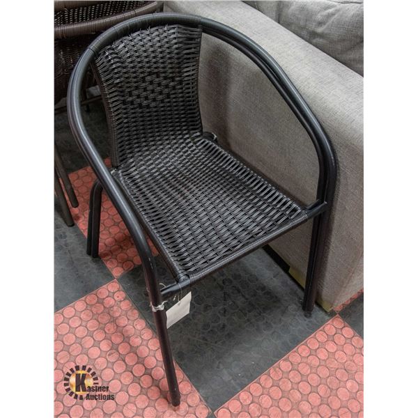FREIGHT CLAIM: PAIR OF IMPERFECT RATTAN CHAIRS