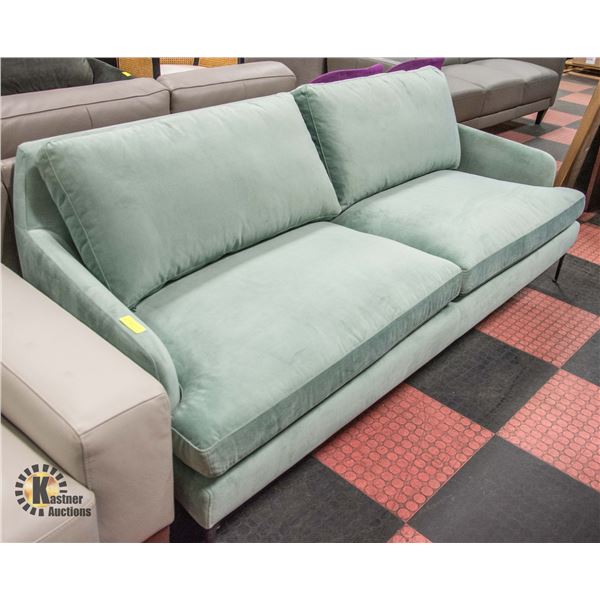 SHOWHOME BLUE FABRIC MODERN FABRIC SOFA