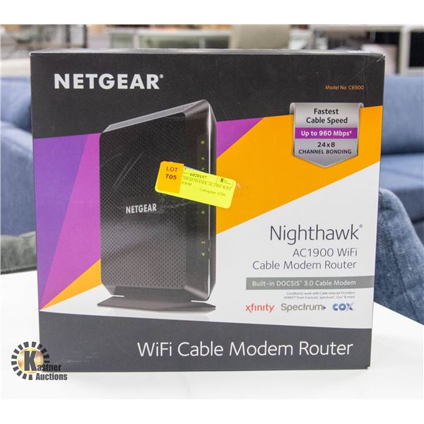 NETGEAR NIGHTHAWK AC1900 WIFI CABLE MODEM