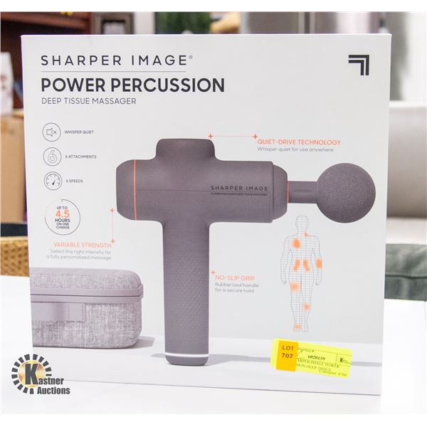NEW SHARPER IMAGE POWER PERCUSSION DEEP TISSUE