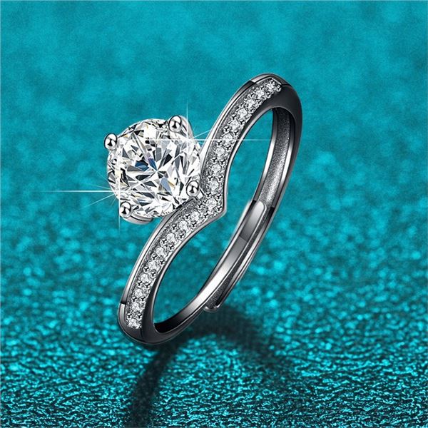 1 CT GRA CERTIFIED BRILLIANT CUT MOISSANITE 925S