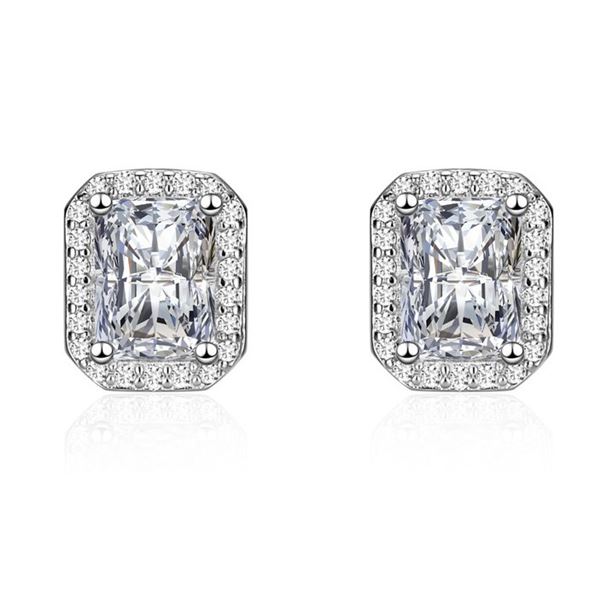 2 CT GRA CERTIFIED MOISSANITE 925 SILVER EARRINGS