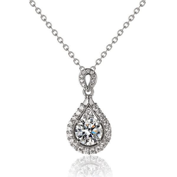 2 CT GRA CERTIFIED MOISSANITE 925 SILVER NECKLACE