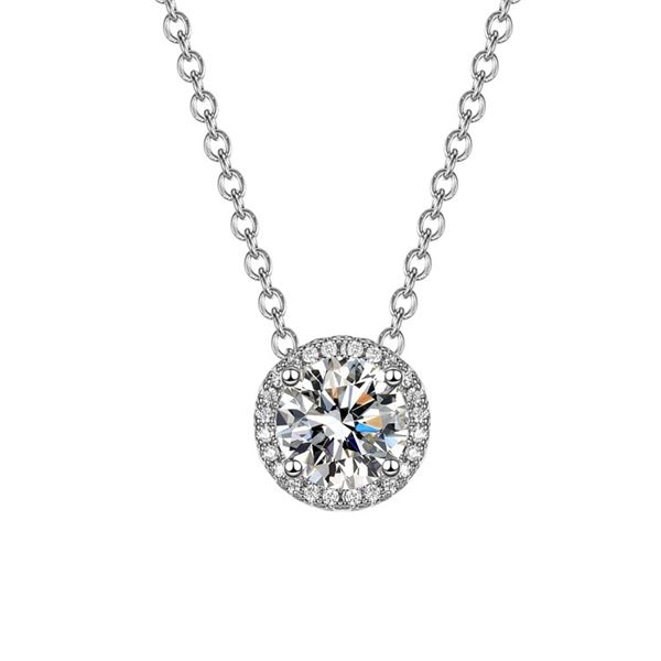 2 CT GRA CERTIFIED MOISSANITE 925 SILVER NECKLACE