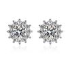 Image 4 : 2 CT GRA CERTIFIED MOISSANITE 925 SILVER EARRINGS