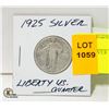 Image 1 : 1925 SILVER US LIBERTY QUARTER