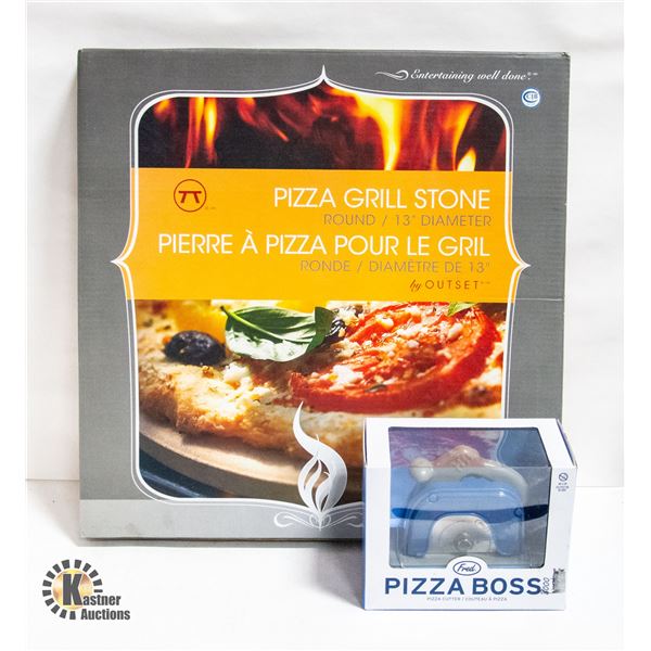 NEW OUTSET PIZZA STONE 13" GRILL OR OVEN