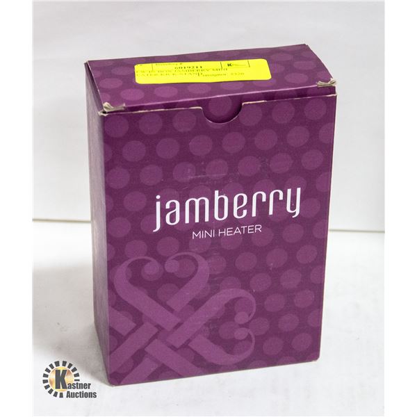 NEW IN BOX JAMBERRY MINI HEATER KICK-STAND