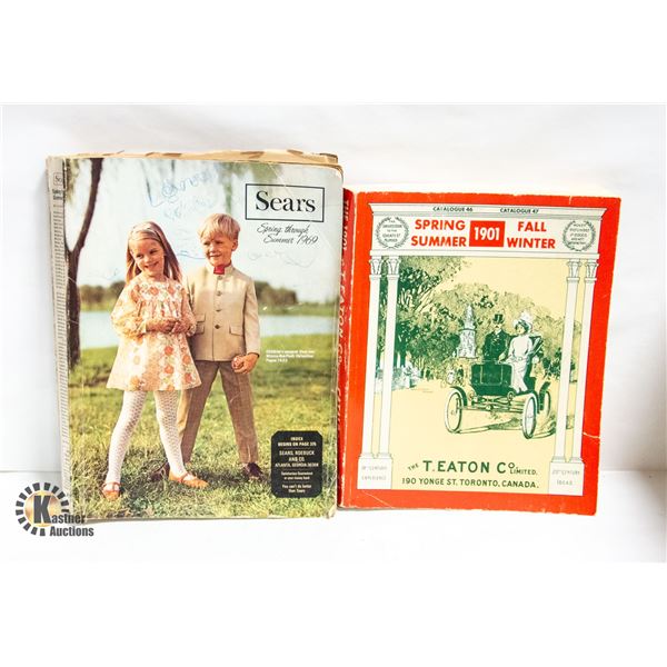 VINTAGE 2 CATALOGUES SEARS 1969
