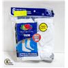 Image 1 : WHITE CREW SOCKS 6-12 SIZE 6-PACK FRUIT OF
