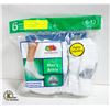 Image 1 : ANKLE SOCKS WHITE 6-12 SIZE 6-PACK FRUIT OF