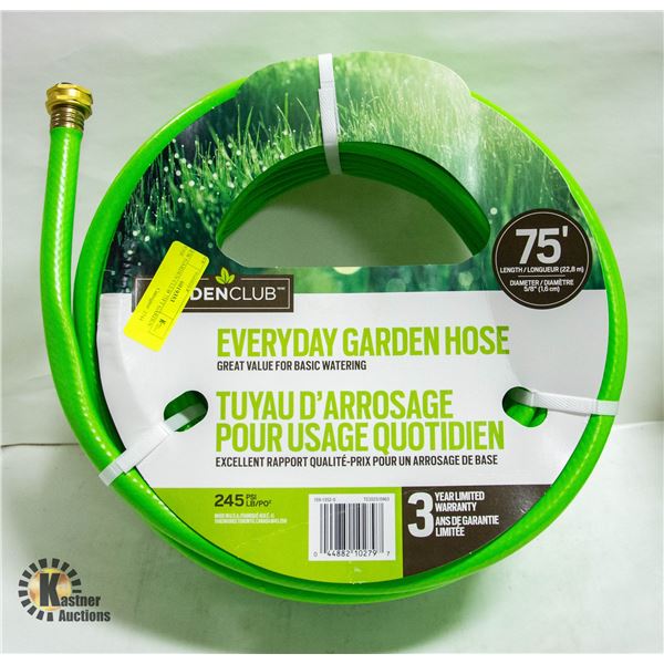 NEW GARDEN CLUB 75FT GARDEN HOSE