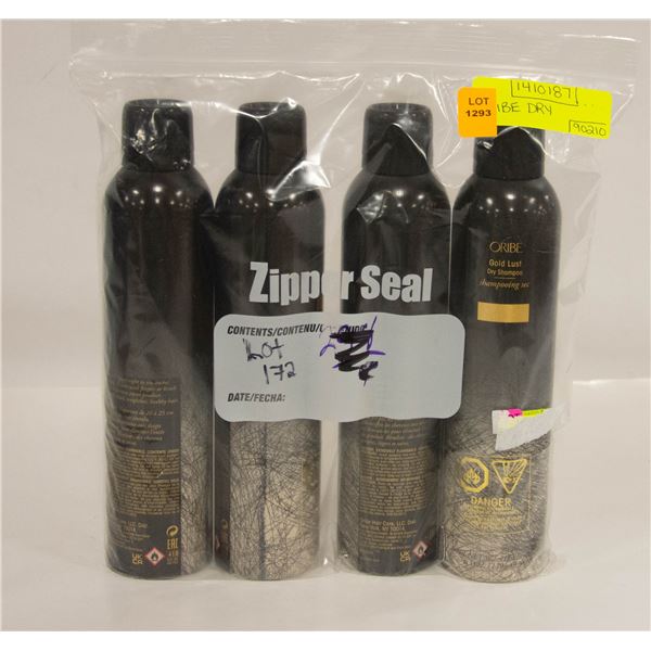 ORIBE DRY SHAMPOO LOT OF 4 X 179G