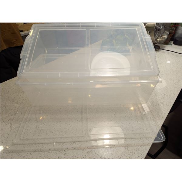 2 STACKABLE UNDER THE BED STORAGE TOTES