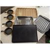 Image 1 : BACON RACK, ASSORTED BROILING PANS & CAST
