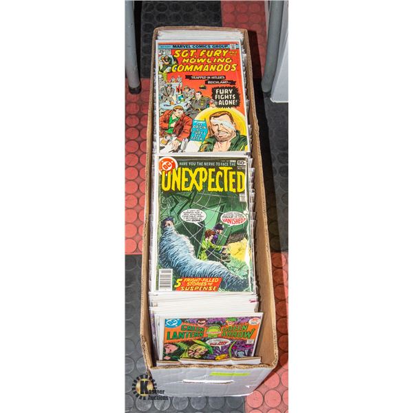 LONG BOX OF COMICS MARVEL DC COMIC BOOKS LOT