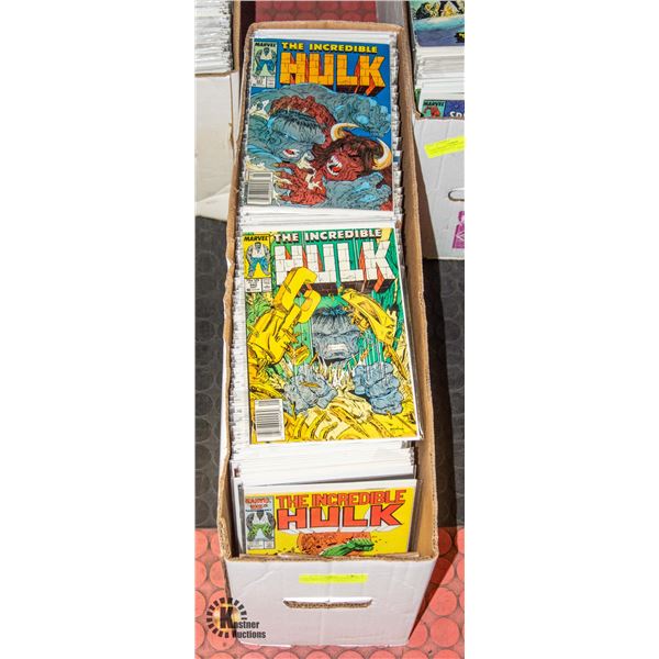 LONG BOX OF COMICS MARVEL DC COMIC BOOKS LOT