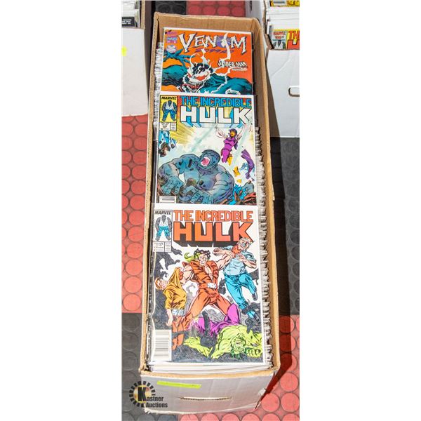 LONG BOX OF COMICS MARVEL DC COMIC BOOKS LOT