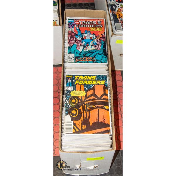 LONG BOX OF COMICS MARVEL DC COMIC BOOKS LOT