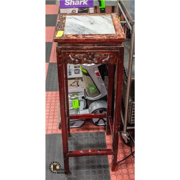 ESTATE 3FT APPROX ASIAN MARBLE TOP TABLE-ESTATE