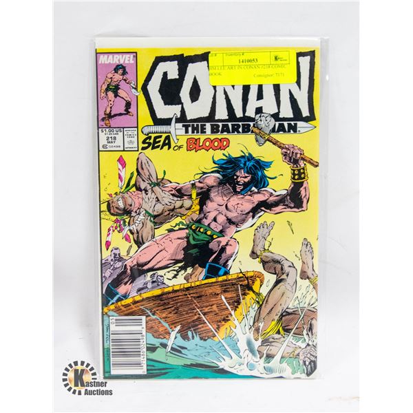JIM LEE ART IN CONAN #218 COMIC BOOK