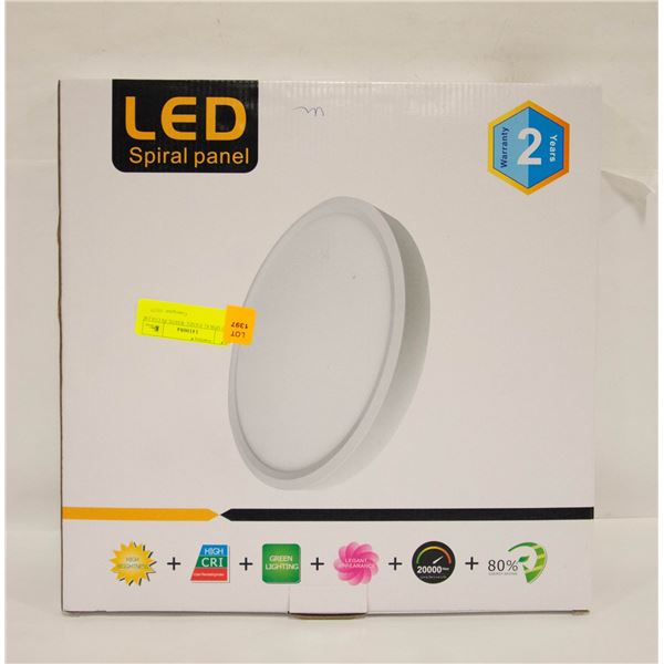 LED SPIRAL PANEL WHITE IN COLOR