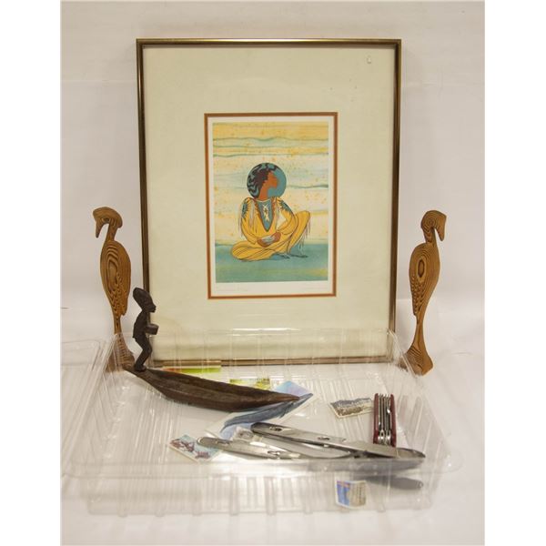 FRAMED ORIGINAL LOYAN MANI "SUMMER MOON"