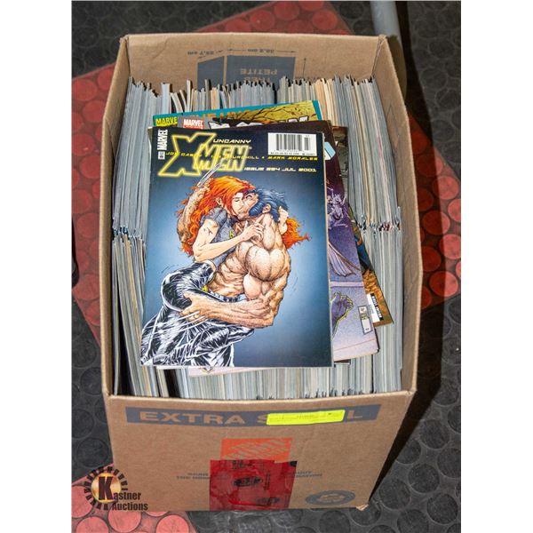 BOX OF COMICS MARVEL DC COMIC BOOKS LOT