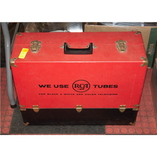VINTAGE RCA SERVICEMANS TUBE CADDY FULL 1950S/60S