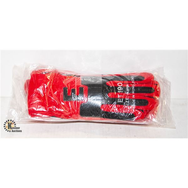 6 PAIRS SZ LARGE RED GRIP SPORTS GLOVES