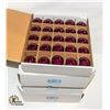 Image 1 : 100 LONG LIFE BURGUNDY LIGHTBULBS