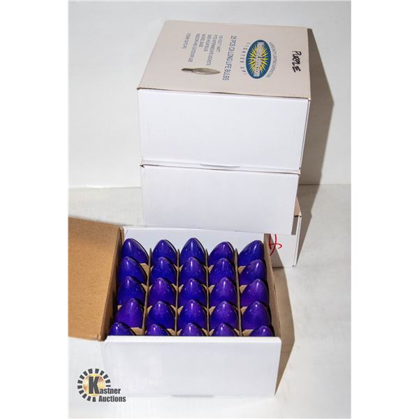 100 LONG LIFE, PURPLE LIGHTBULBS