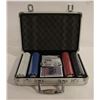 Image 1 : NEW 200 CHIP POKER SET WITH NEW CARDS