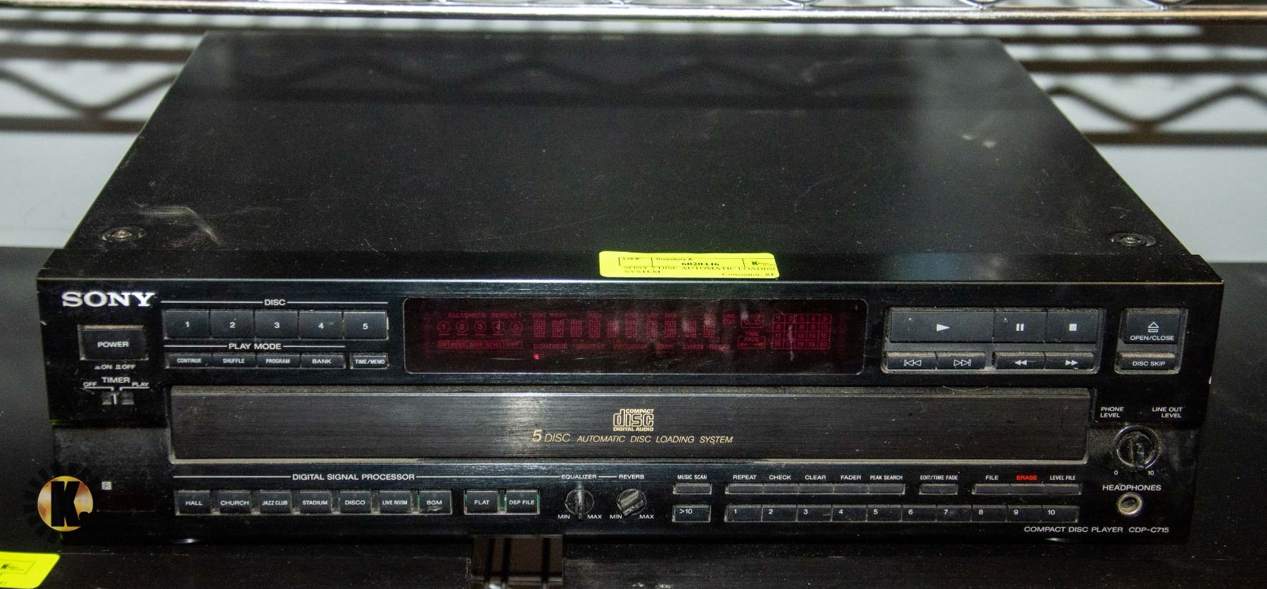 SONY 5 DISC AUTOMATIC LOADING SYSTEM