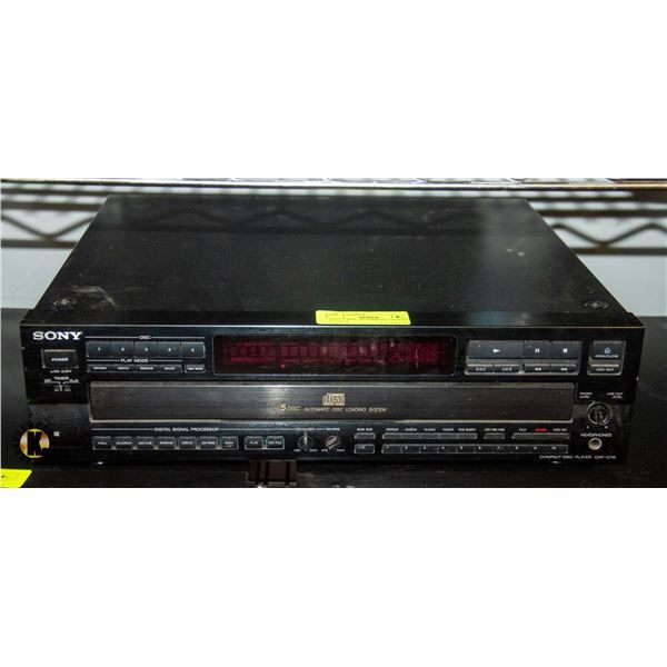 SONY 5 DISC AUTOMATIC LOADING SYSTEM