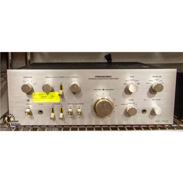PROSONIC STEREO INTEGRATED AMPLIFIER