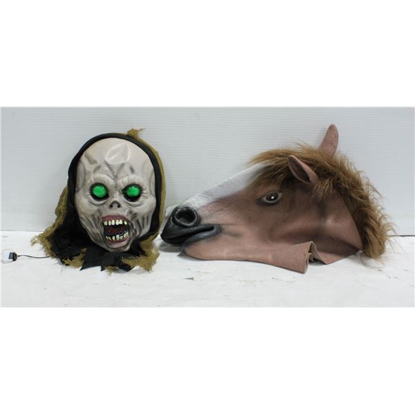 HORSE HEAD MASK & ZOMBIE MASK TOGETHER-ESTATE