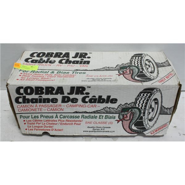 COBRA CABLE TIRE CHAIN TRUCK/R.V. TIRE CHAINS IN
