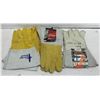 Image 1 : 3 PAIRS SIZE 12-13 LARGE WELDERS LEATHER GLOVES